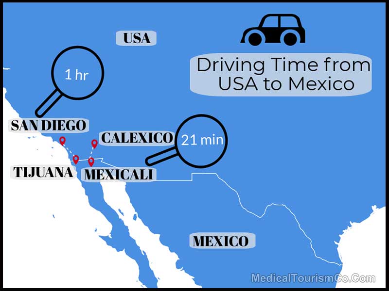 Driving Time From the USA To Mexico