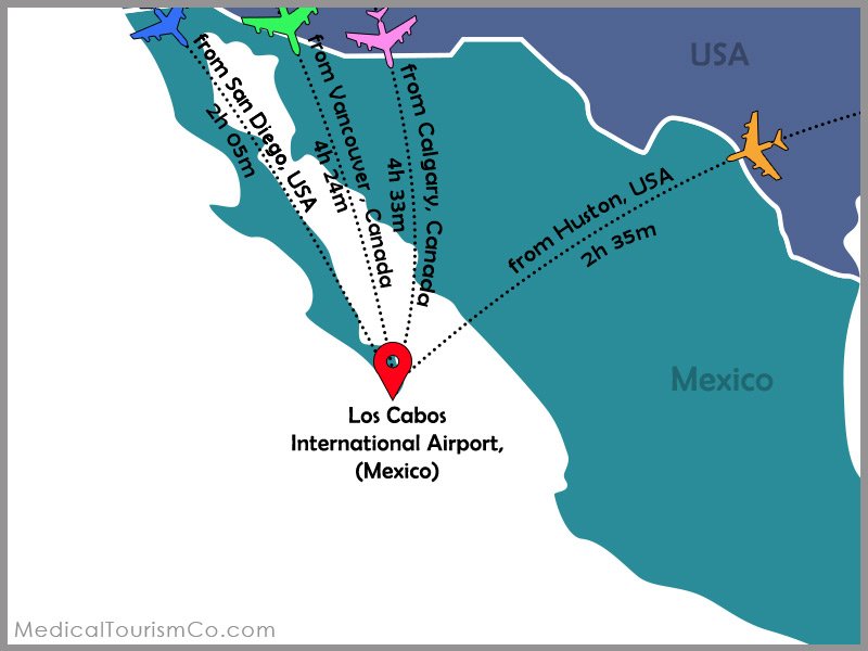 Flight Map Cabo