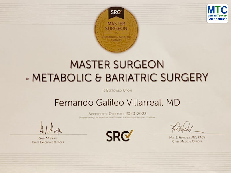 Dr. Galileo Villarreal | Certificate