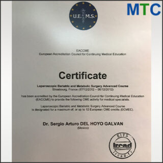 Dr. Sergio | Certificate