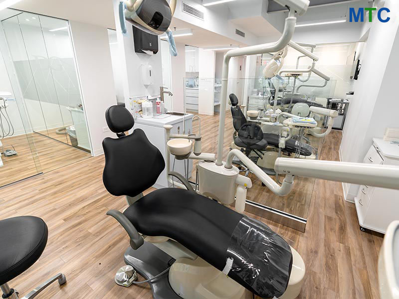 Dental room with equipments