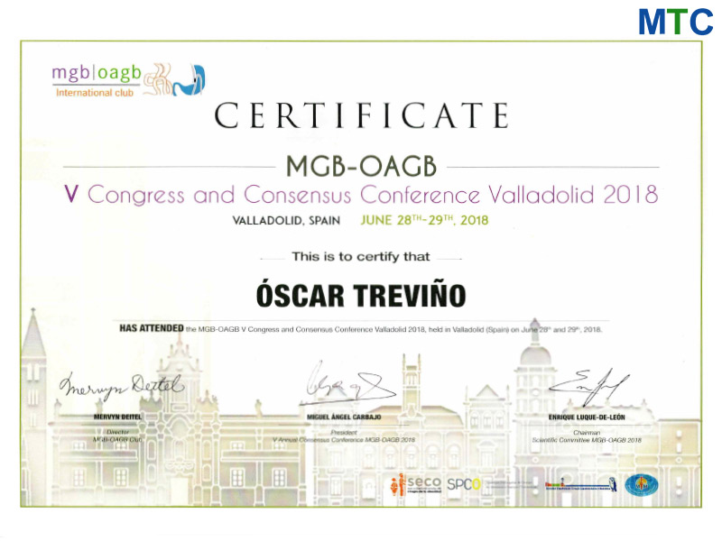 Dr. Oscar Certificate