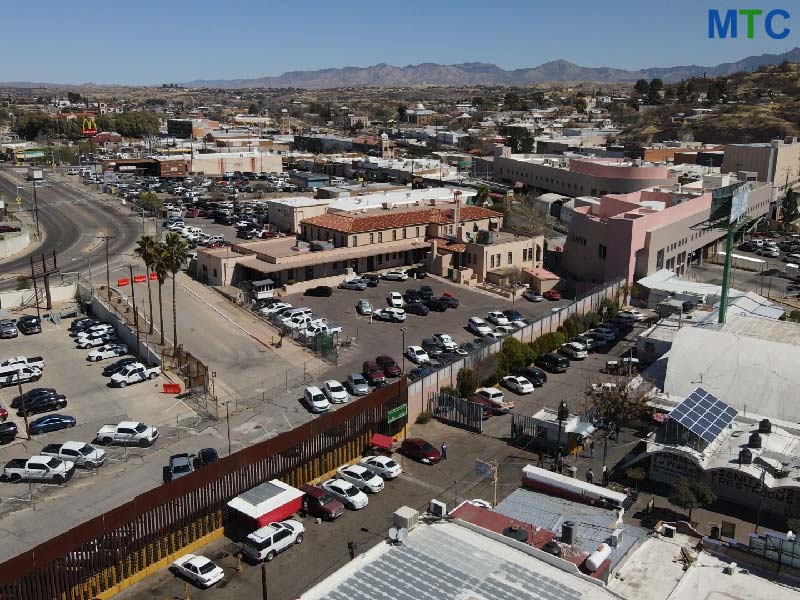 Areal View of Nogales, Sonora Border