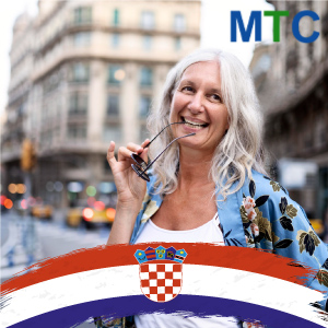 Smiling Tourist in Zagreb 